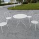 Antique garden furniture in full metal iron