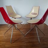 Set of 4 Caligaris jam model chairs