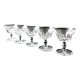 "Pyramid" crystal liquer glass designed by Fritz Kallenborg for Kosta Boda Sweden mid-century. Price