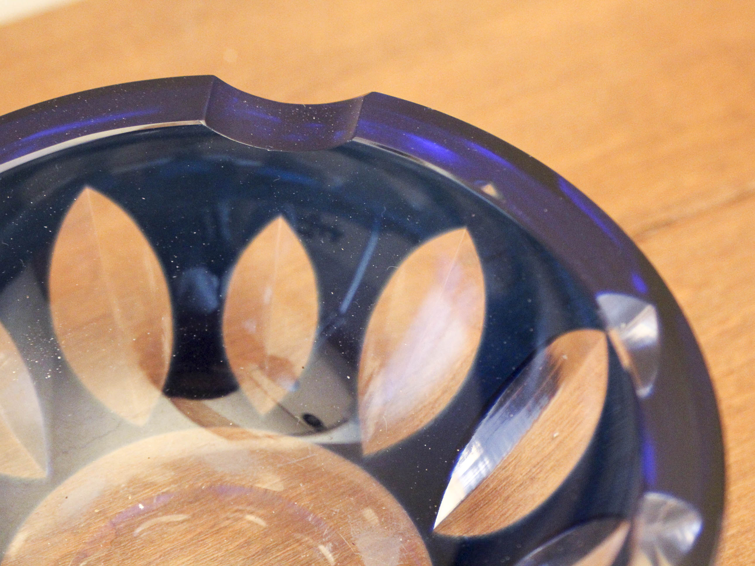 Crystal ashtray Val Saint Lambert