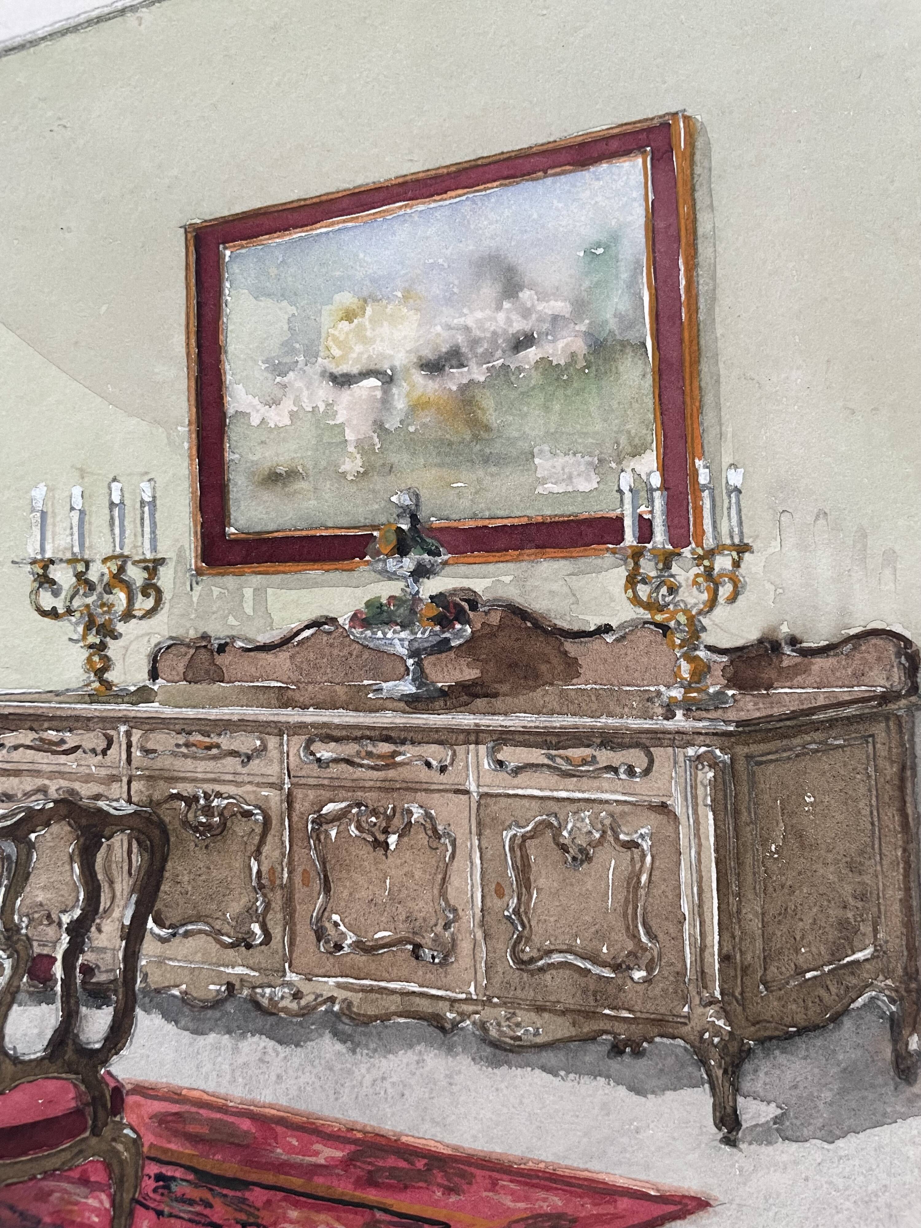 Painting decorative art interior architecture 30-50s