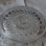 Cut crystal salad bowl