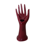 Hand ceramic fig tree color red burgundy