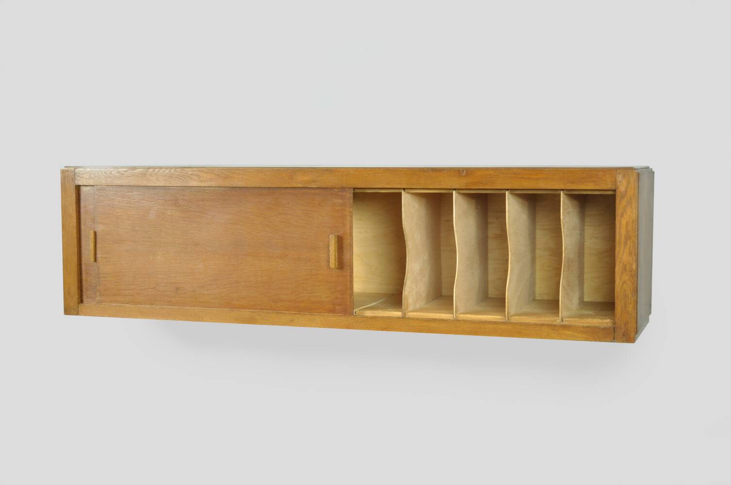 Vintage Mid-century hanging cabinet with sliding doors, 1960s