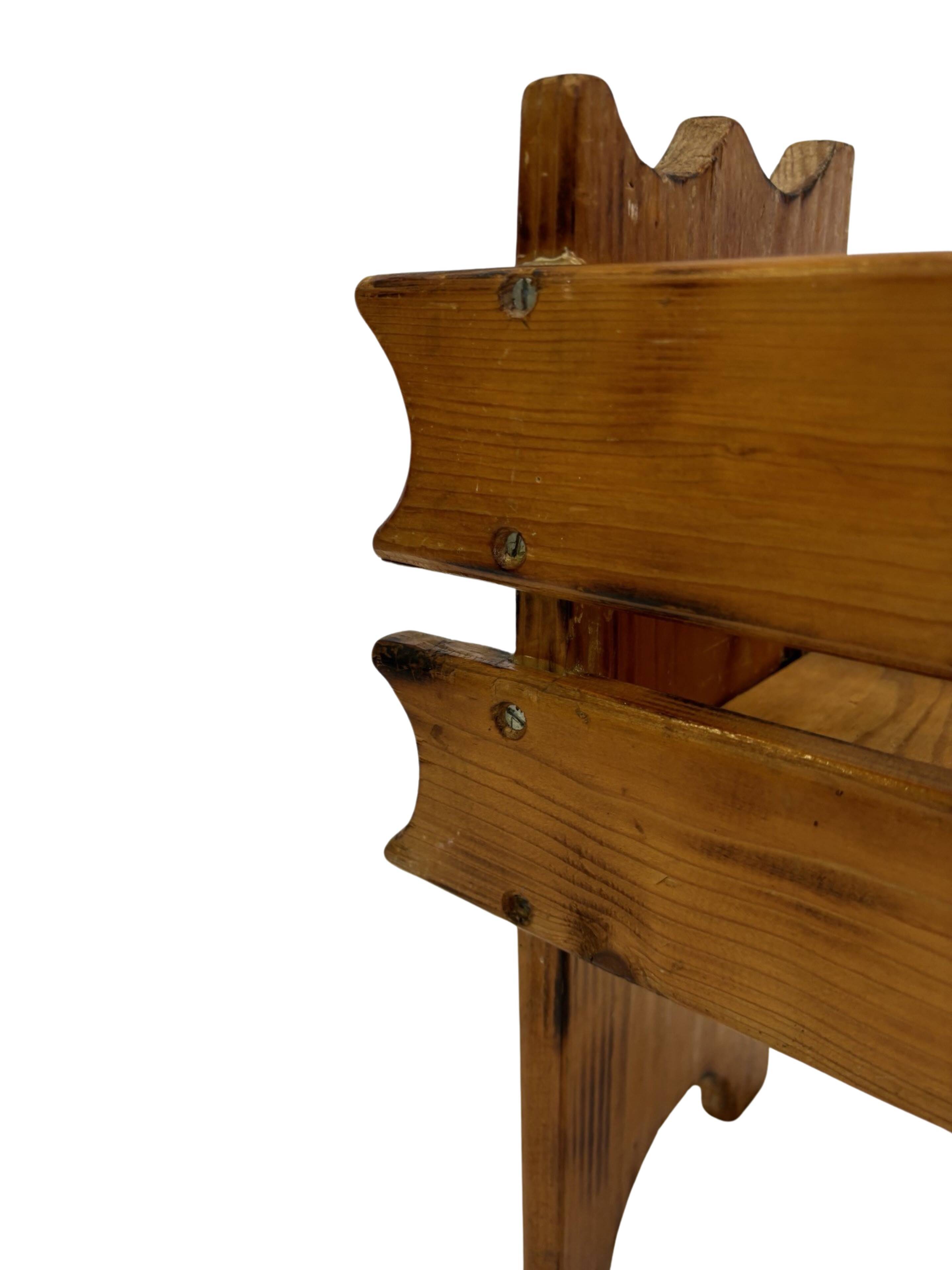 Vintage brutalist planter plant box sixties design wood