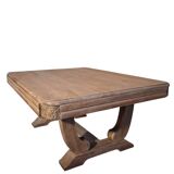 Art Deco coffee table in solid oak