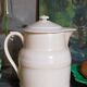 Covered pitcher in porcelain fire of Grigny XIXth stamped P.Precious