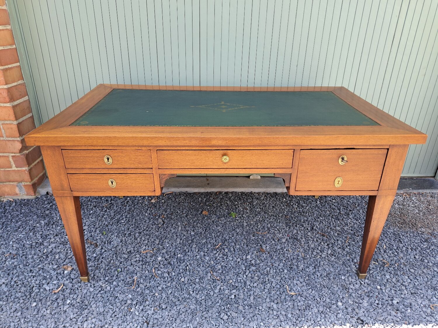 Restoration period mahogany desk