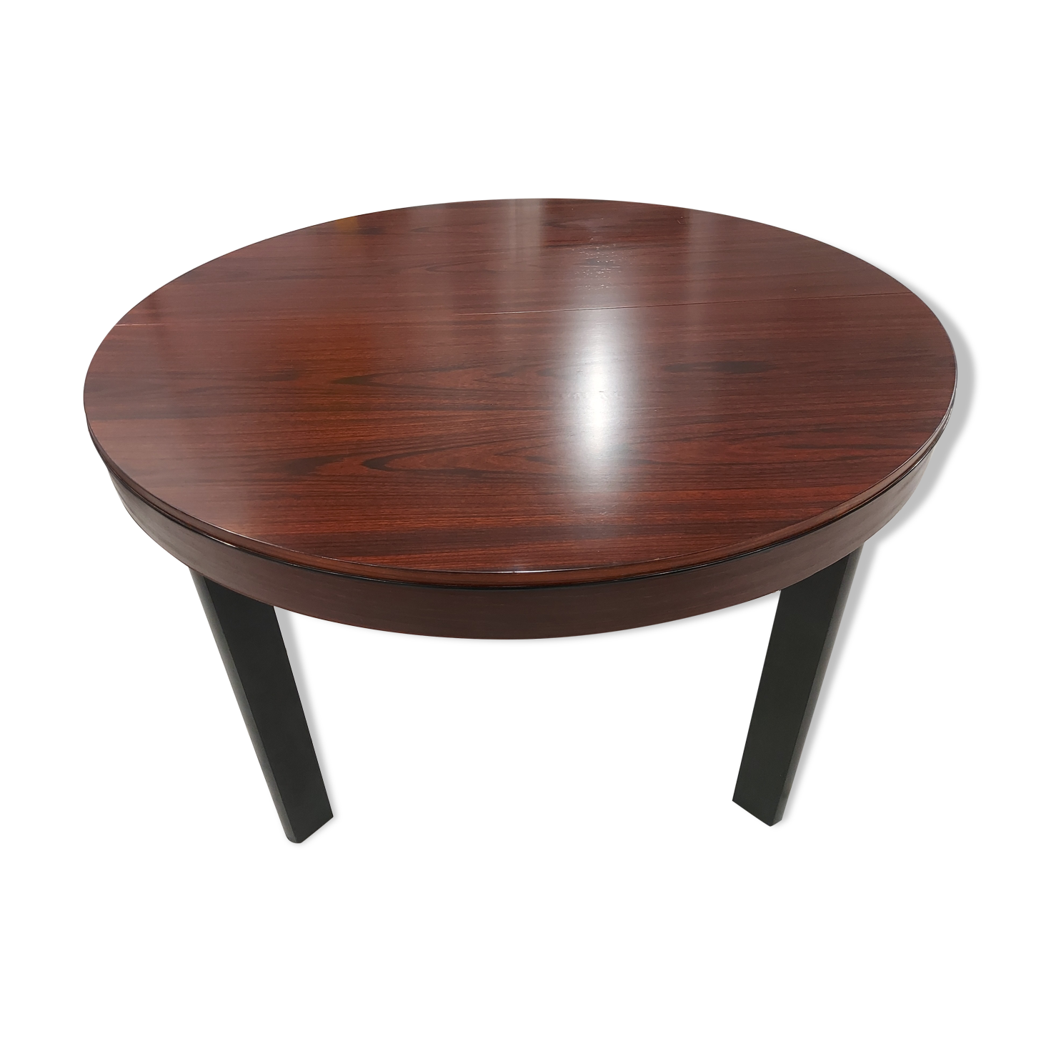 Scandinavian extendable table in vintage rosewood 1970s