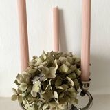 3-light candle holder and flower pick, 80s