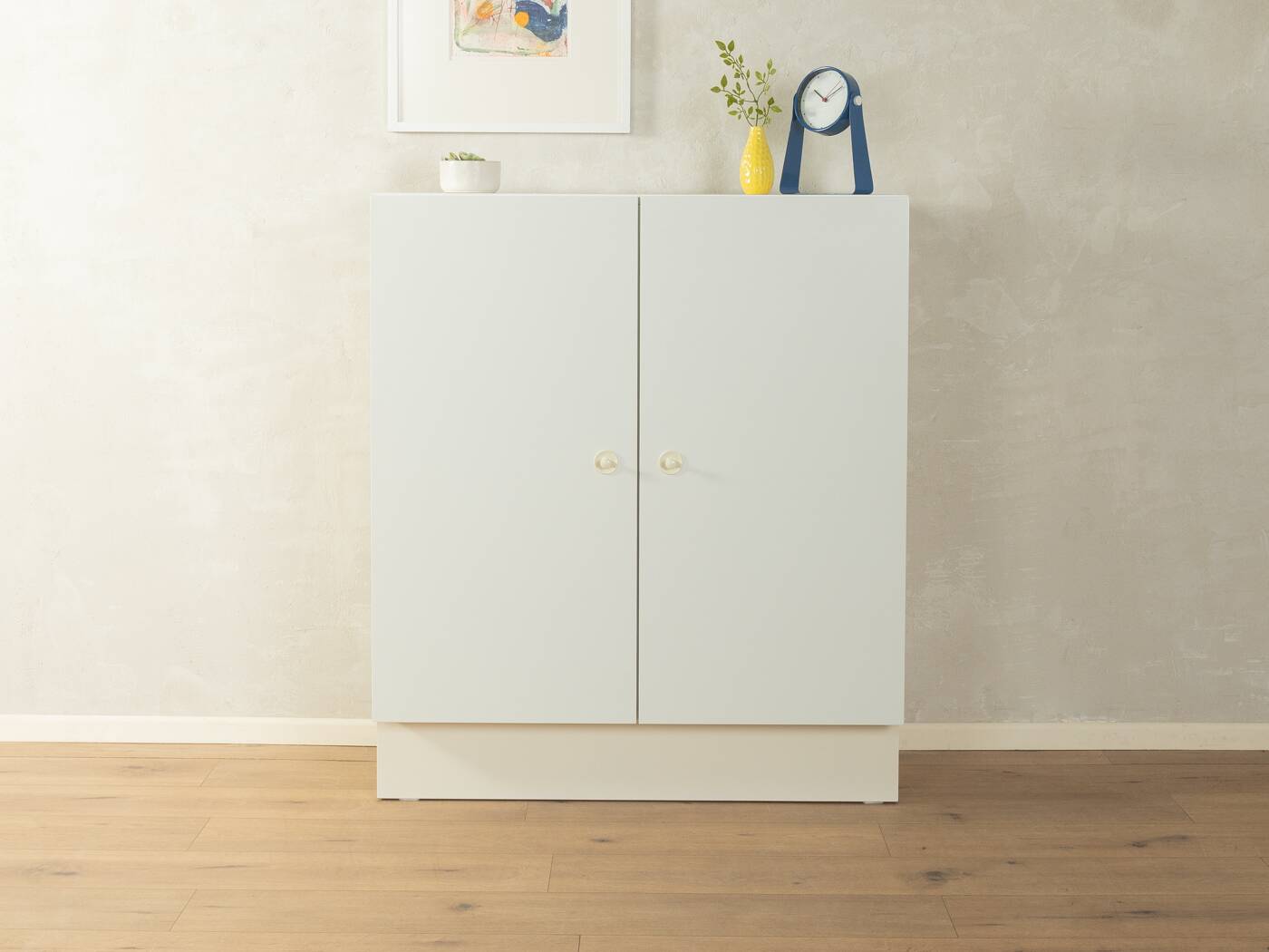 Expressive sideboard by interlübke, 1960s, white, very good vintage condition