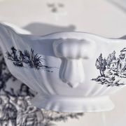 Salins earthenware table service model Chantal, 55 pieces.