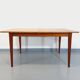 Vintage Scandinavian dining table from 50s 60s teak with extension