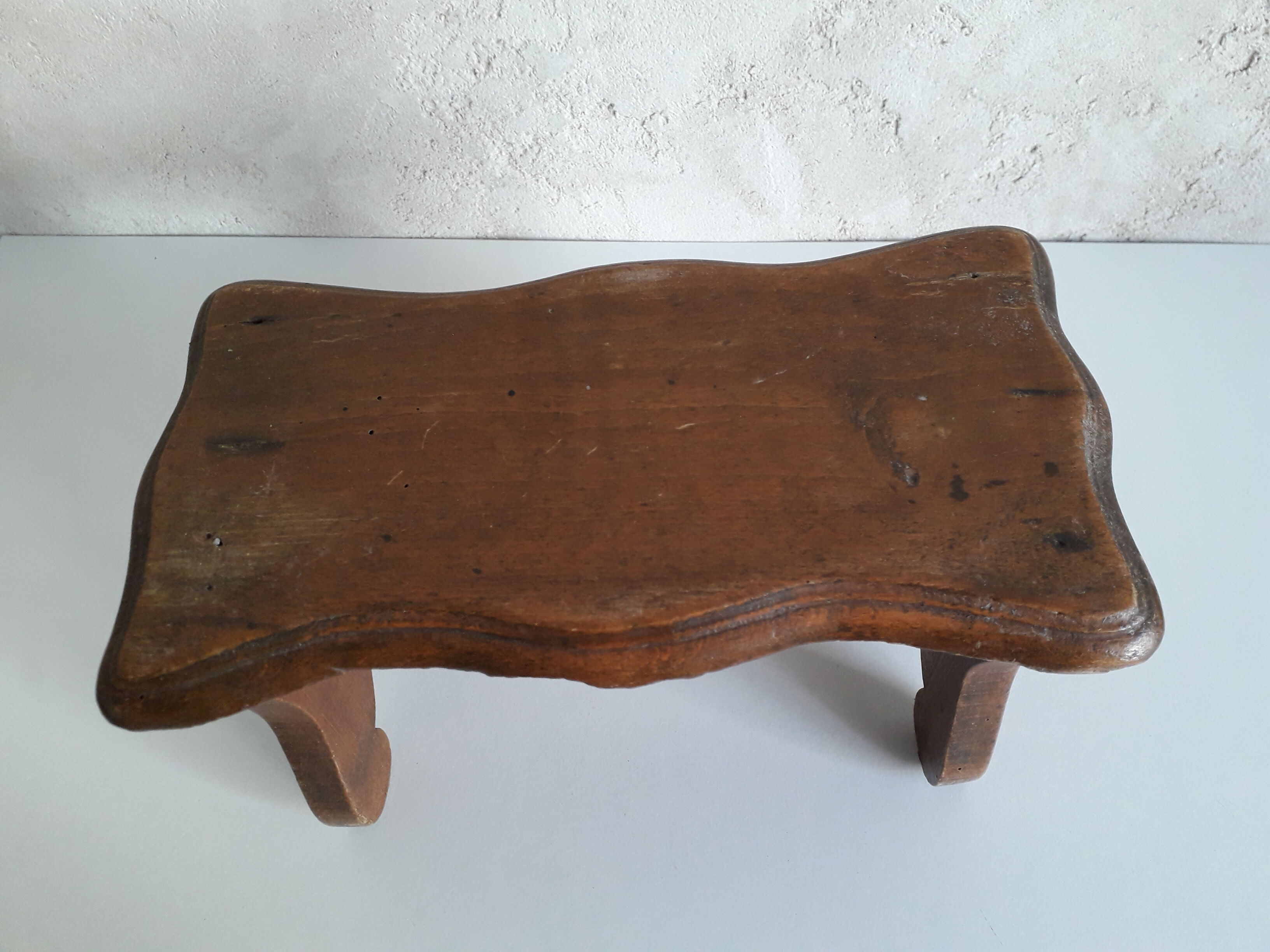 Old wooden stool or step