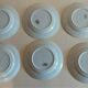 Series of six Lunéville KG earthenware dessert plates