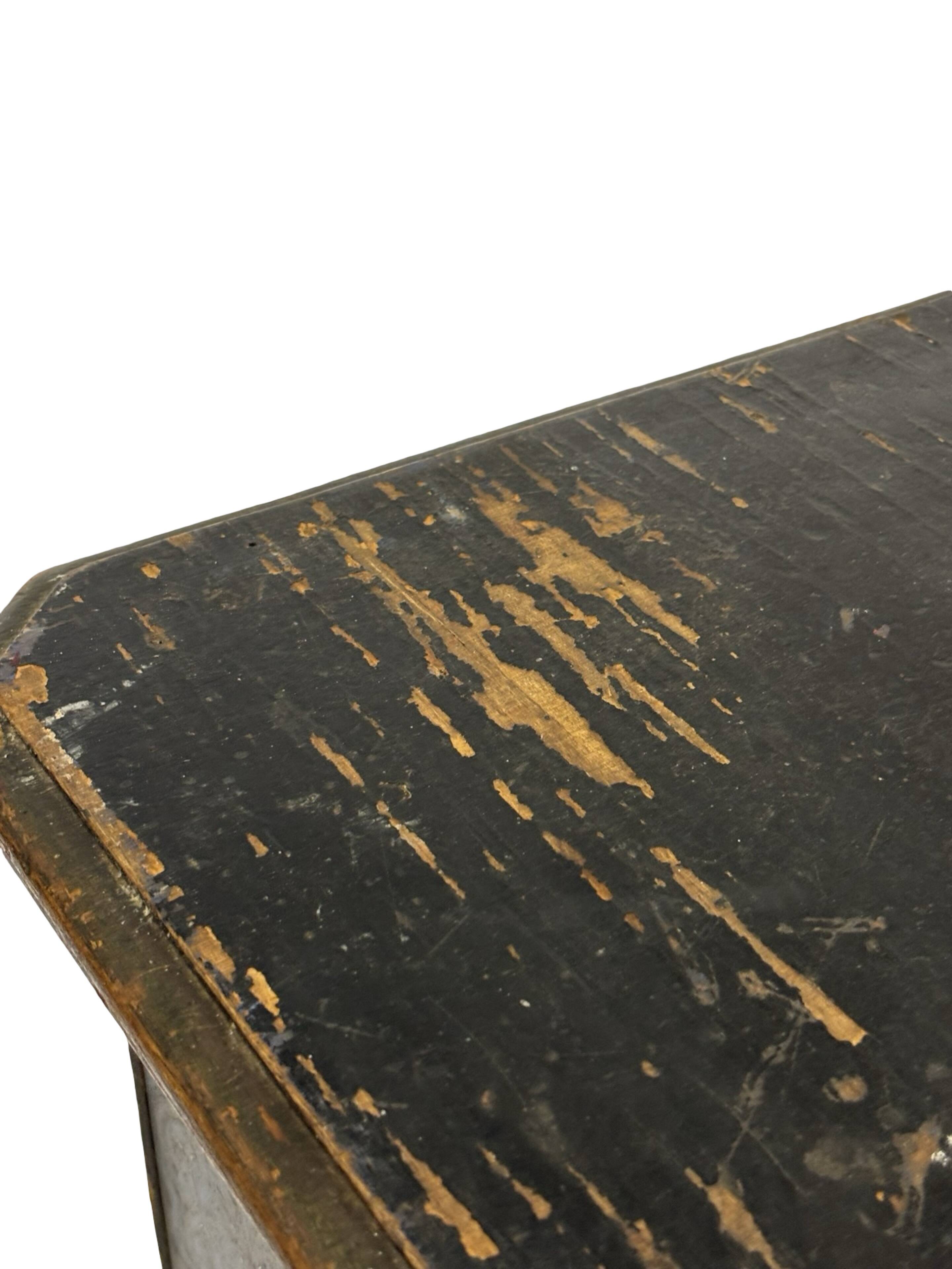 Antique hand-painted Moroccan Moorish Zouak side table