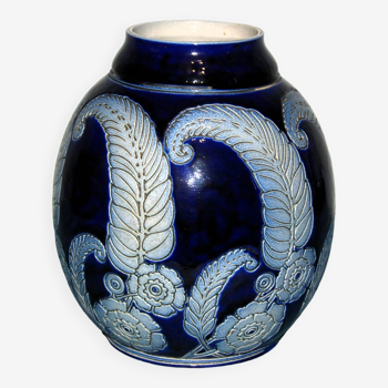 Hubert Krumeich-Remmy - Betschdorf - Vase art nouveau à décor floral