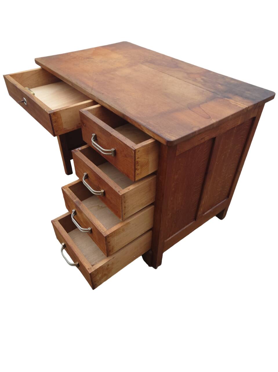 Solid oak sales desk, 1930