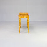 80s R & Y Augousti coconut shell inlay side table