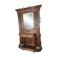 vestiaire avec console en noyer