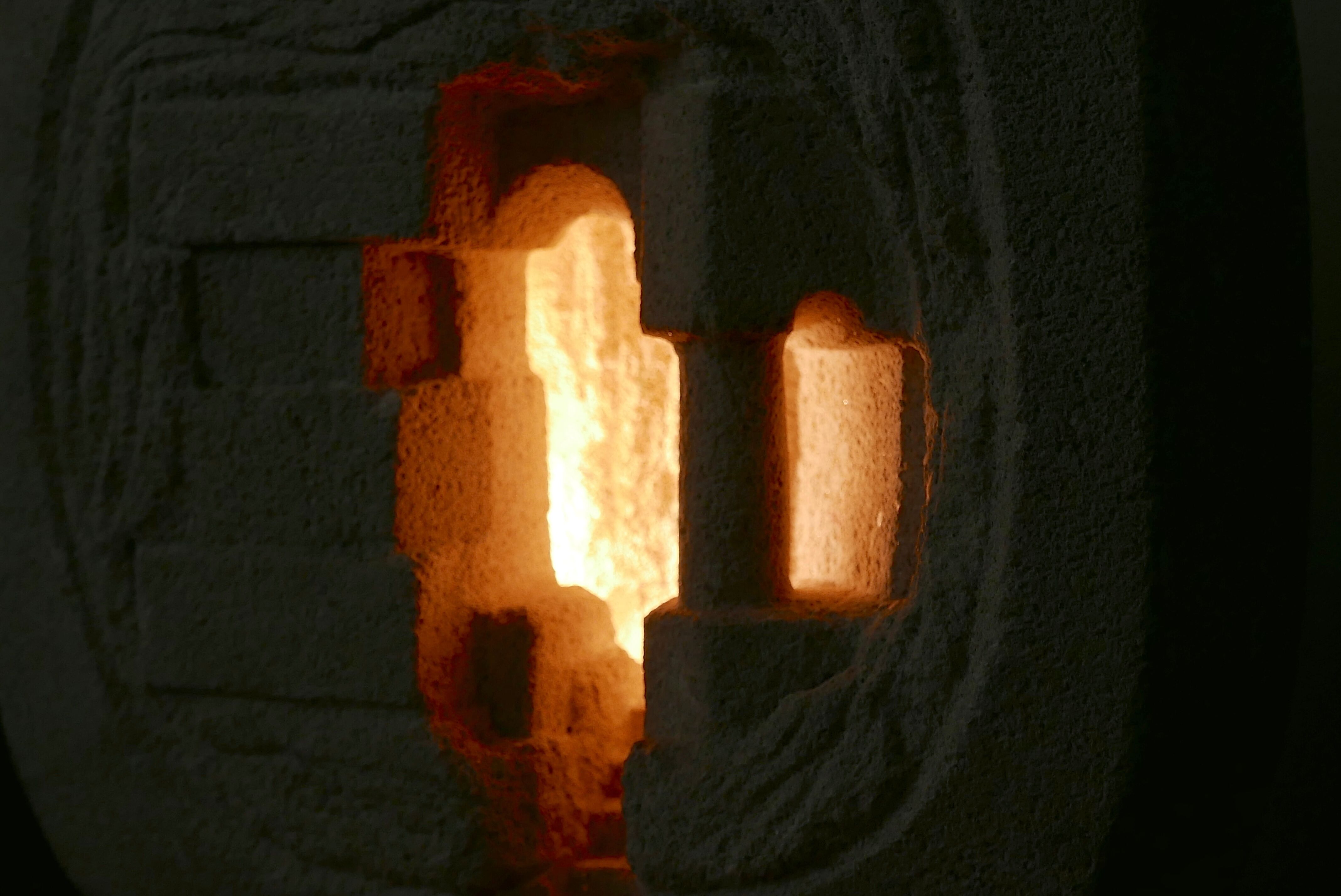 Arsène Galisson stone lamp 1960s