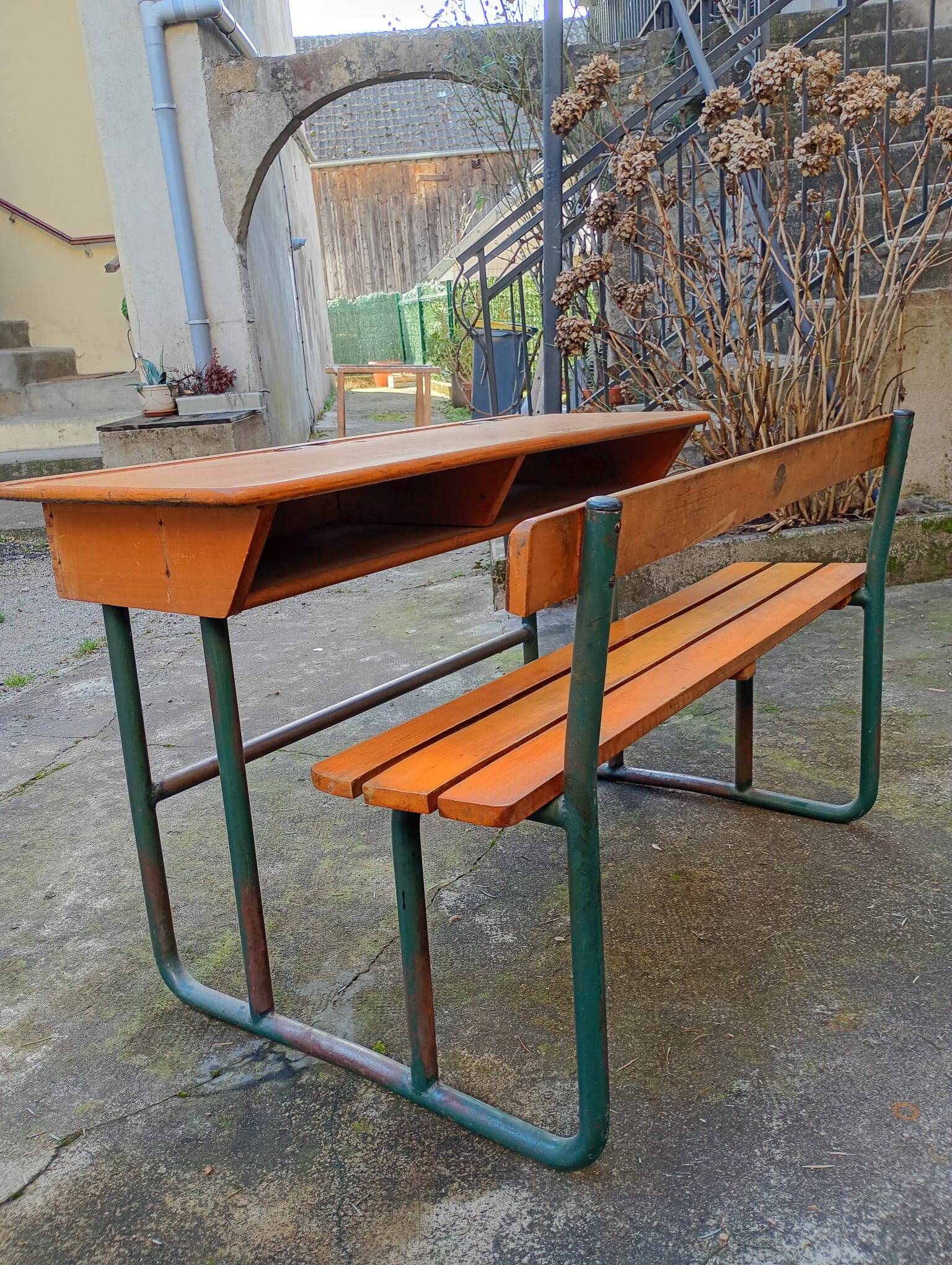 Vintage school desk