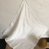 Ensemble de  10 serviettes de table vintage blanches et  brodées