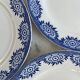 Ironstone set of 3 flat plates Sarreguemines and Digoin