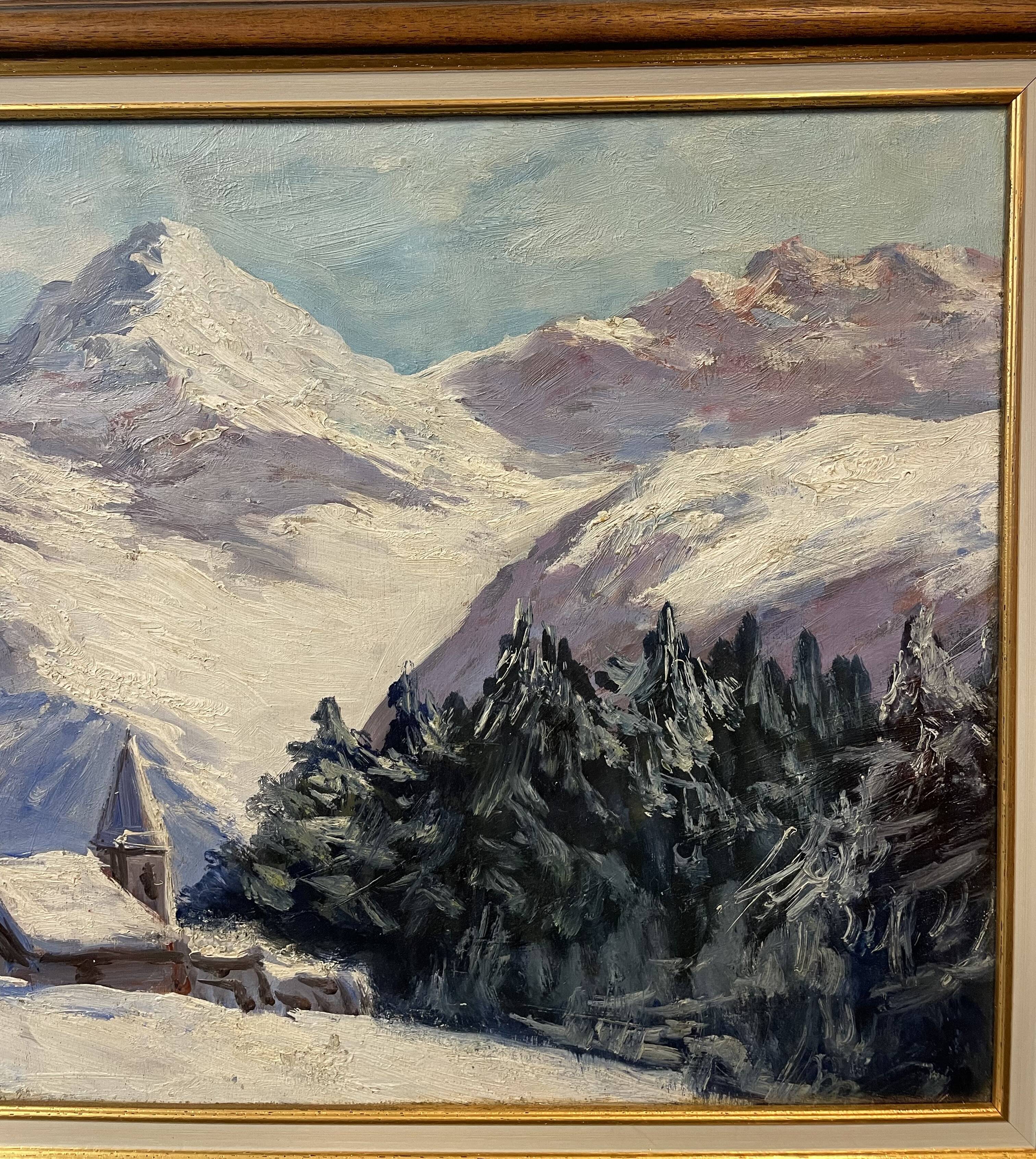 Snowy Landscape by Guy le Florentin