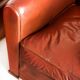Pair of vintage club armchairs. Wood and Skay. France, 50