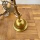 Antique 3-arm brass chandelier with tassels