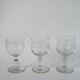 Set of 6 mismatched 19th century wine glasses