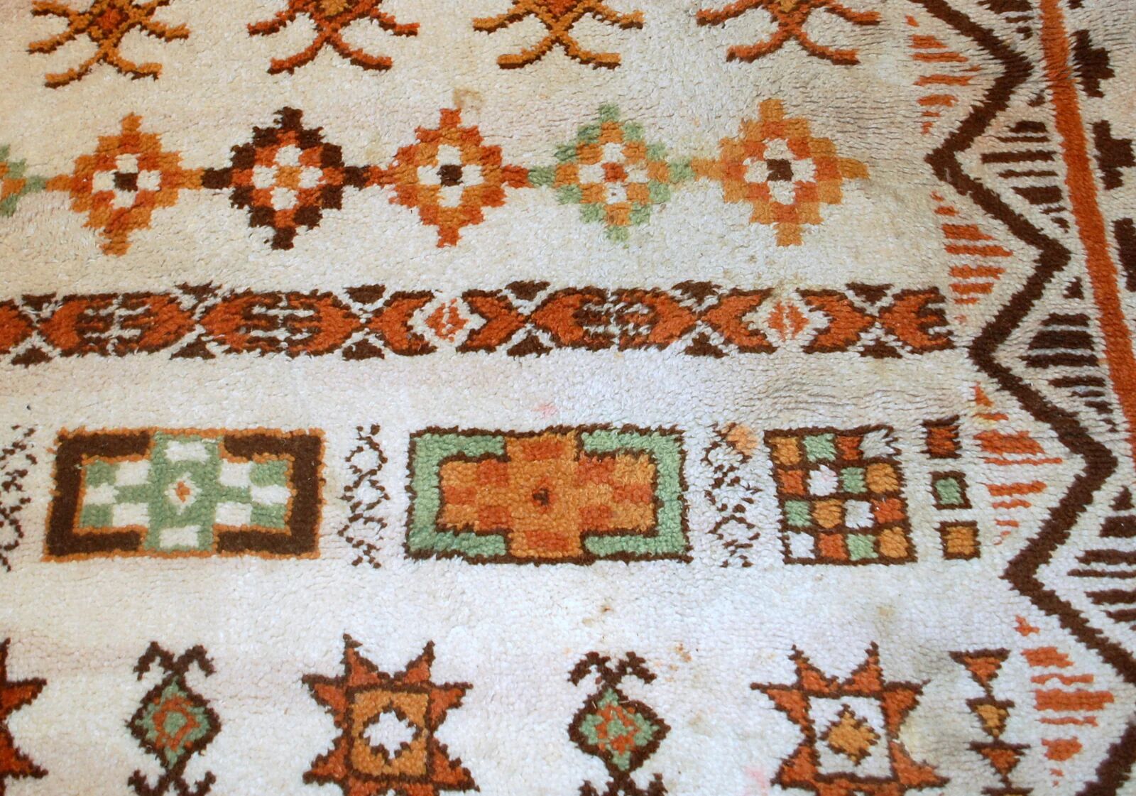 Tapis Savonnerie belge vintage 6,3' x 8,7' (192 cm x 265 cm) années 1960 - 1B555