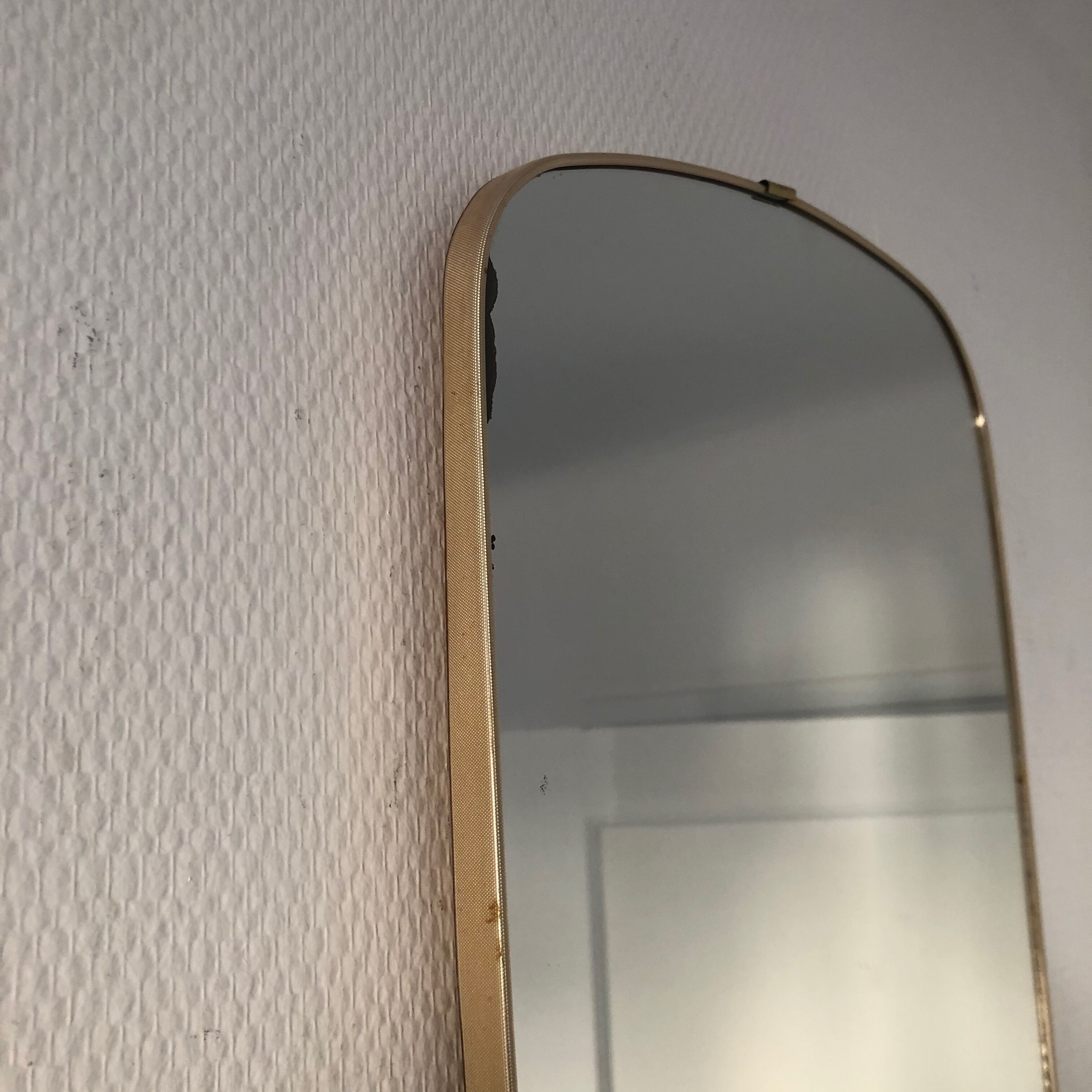 Mirror freeform vintage 1960 68x34cm