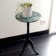 Vintage pedestal table restyled, antique pedestal table