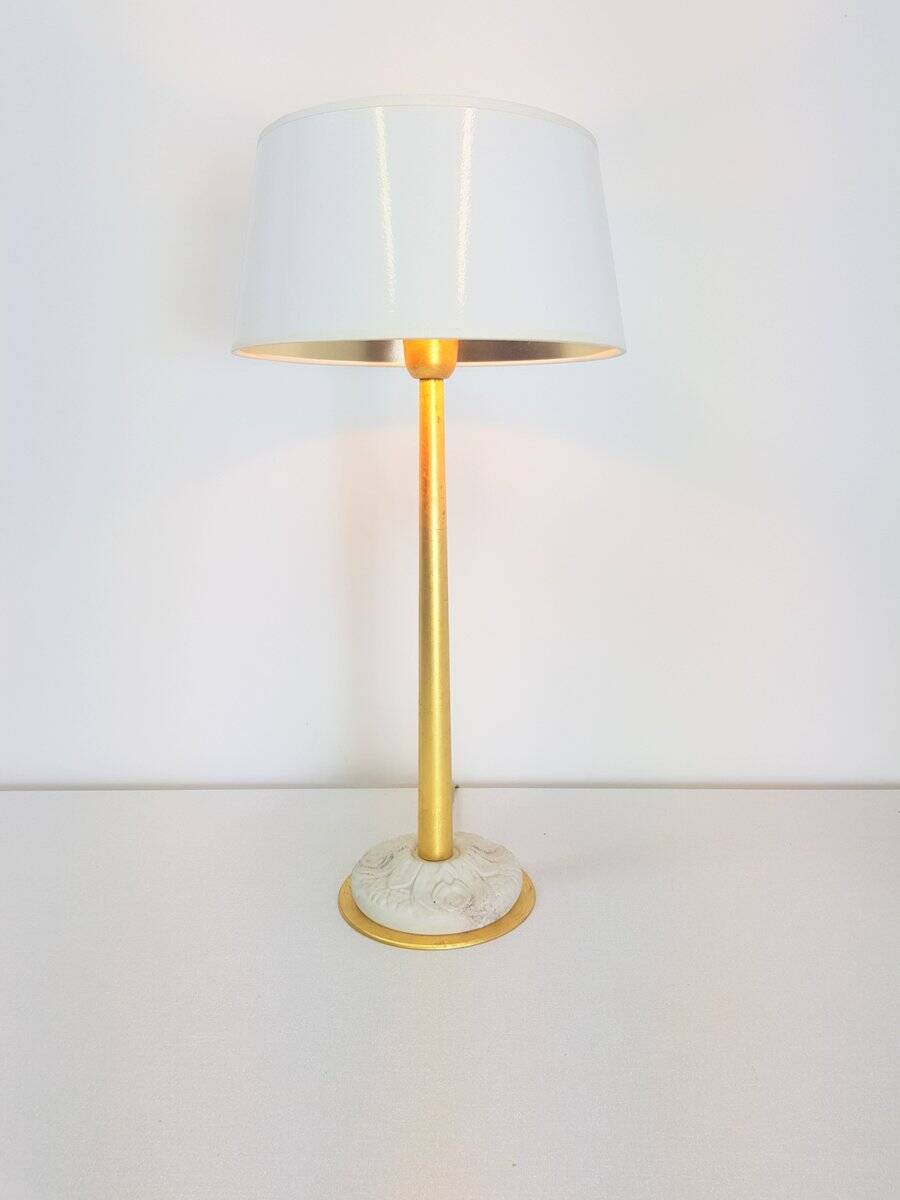 Regency Golden Table Lamp by Giulia Mangani, 1970s