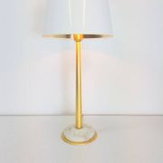 Lampe de table dorée Régence par Giulia Mangani, années 1970