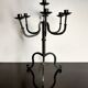 Brutalist wrought iron candlestick from the 60s