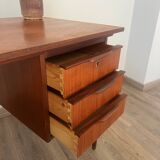 Scandinavian desk with 6 drawers from the 50s/60s