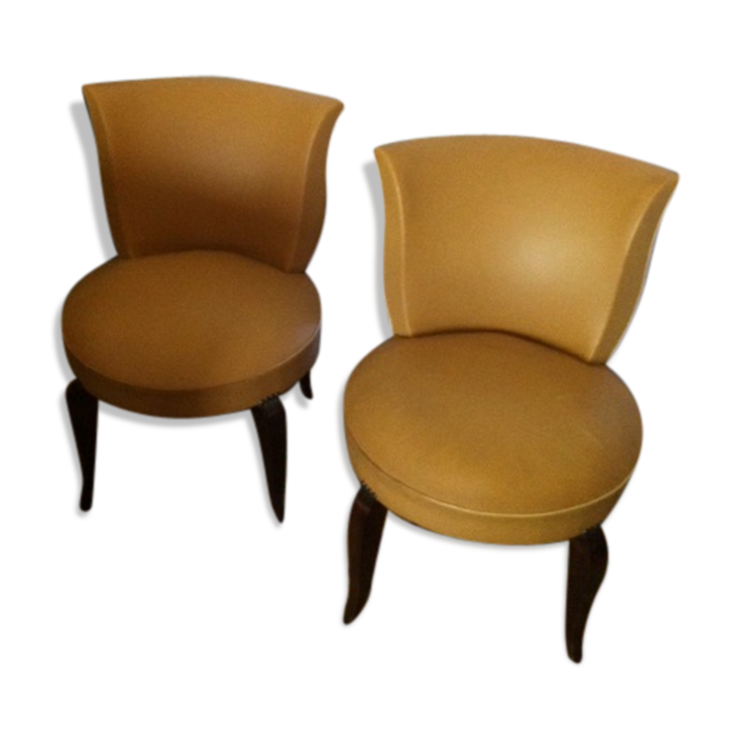 Lot of 2 art deco armchairs