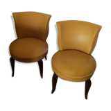 Lot de 2 chauffeuse art deco