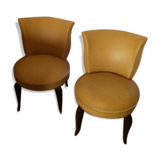 Lot de 2 chauffeuse art deco