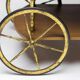 Brass and walnut bar cart by Cesare Lacca