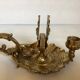 Candle holder rat of the cellar with match holder in bronze