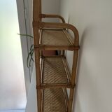 Etagère murale en rotin