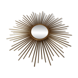 Curved sunny mirror Chaty Vallauris from the 60's - 71x71