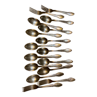 Art Deco silver metal cutlery