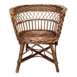 Small wicker armchair for children