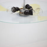 Retro glass pendant in style of Brusel, 1960's.
