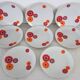 8 dessert plates Seltmann Weiden West Germany 70s